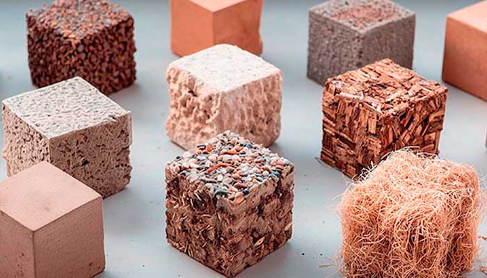 Forskellige byggematerialer til vurdering af brandegenskaber