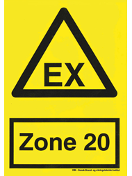 Skilt EX Zone 20 - 1738D
