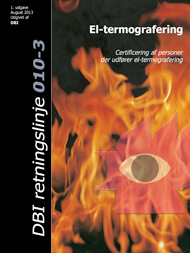 Retningslinje 010-3 el-termografering, certificering af personer der udfører el-termografering