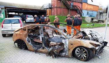 En udbrændt elbil