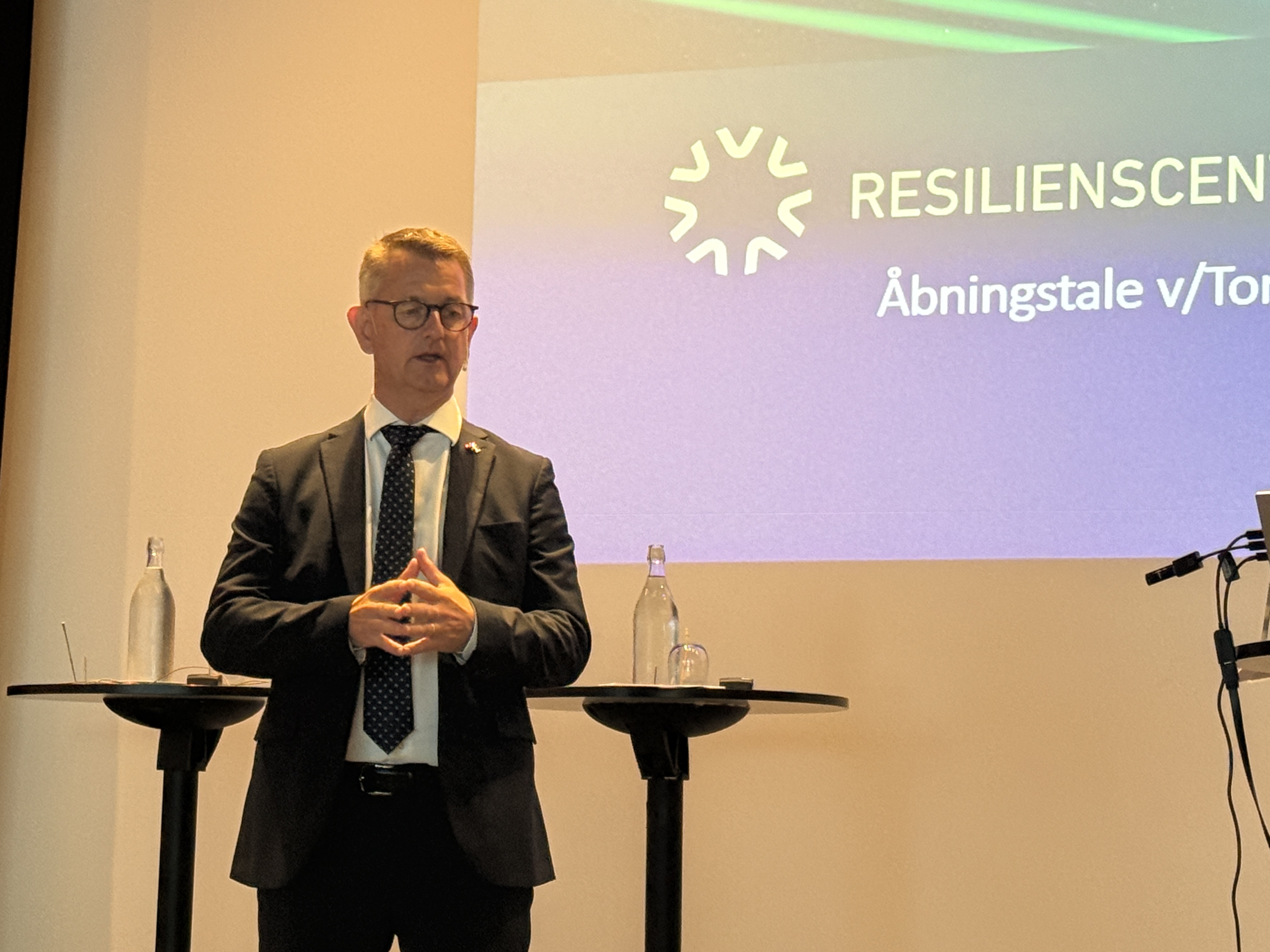 Beredskabs- og samfundssikkerhedsminister Torsten holdt åbningstalen ved konferencen Resiliens 2025