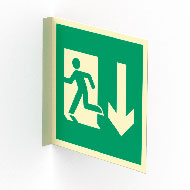 Nødudgang L-skilt