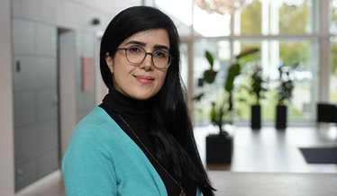 DBI researcher Mansoure Dormohamadi, who works with fire safety and environmental assessment of timber buildings.